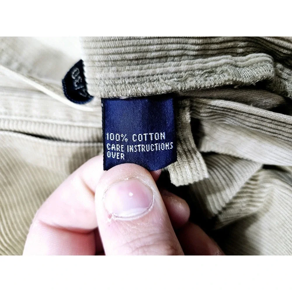 Polo Ralph Lauren Pleated‎ Khaki Pants Men's Size 35x30 Rwgular Fit 100% Cotton